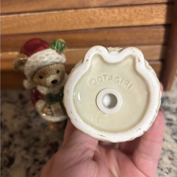 Otagiri Japan Santa Bear Christmas Salt Pepper Shakers - Vintage - Picture 4 of 4